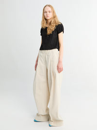 Dries Van Noten - Pila Wide Pants in Ecru
