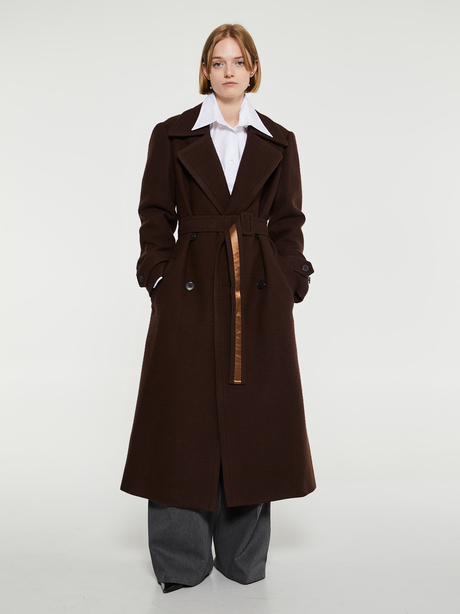 Dries Van Noten - Ronald Bis Coat in Brown