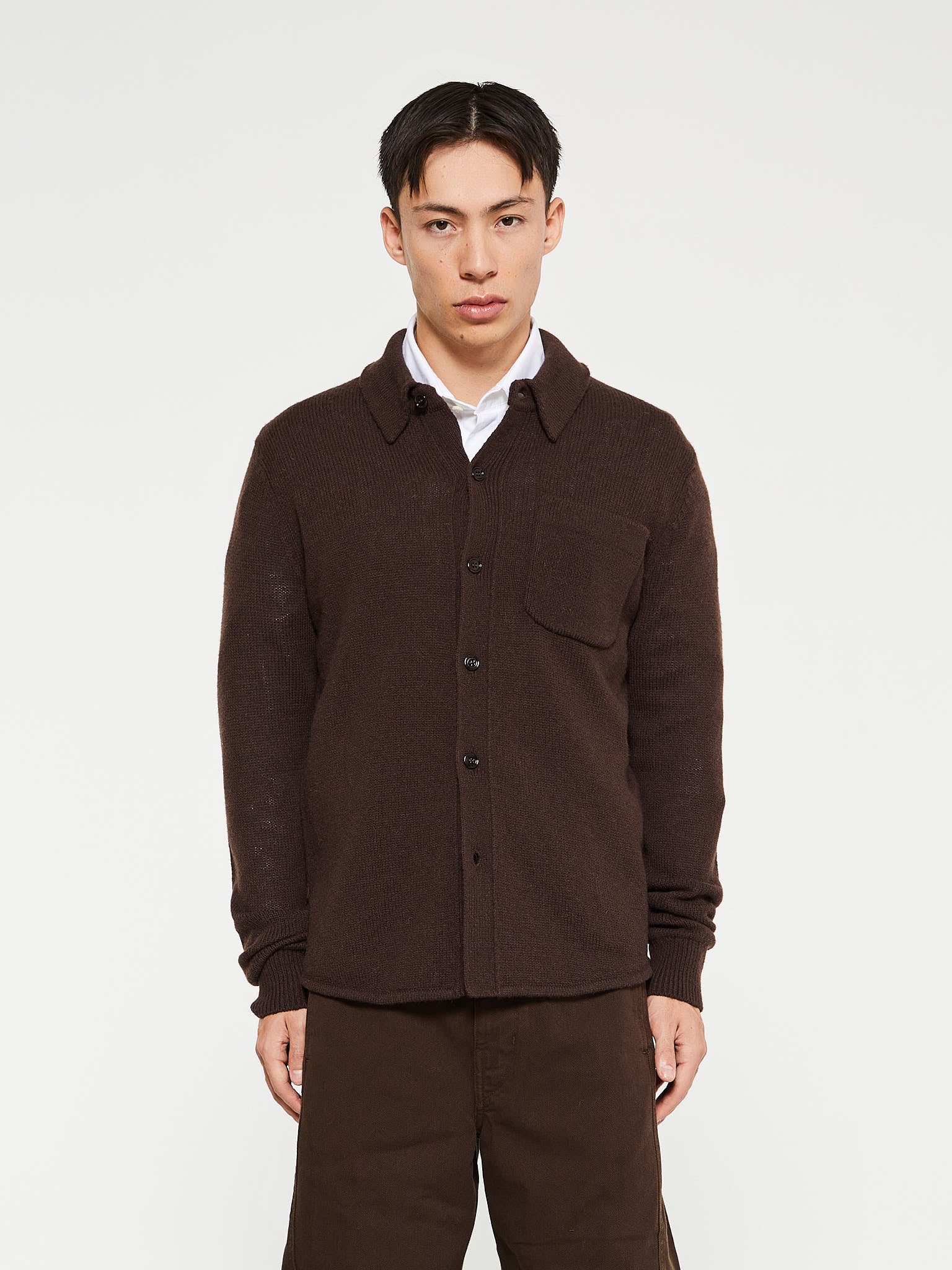 Dries Van Noten - Mullins Shirt in Dark Brown