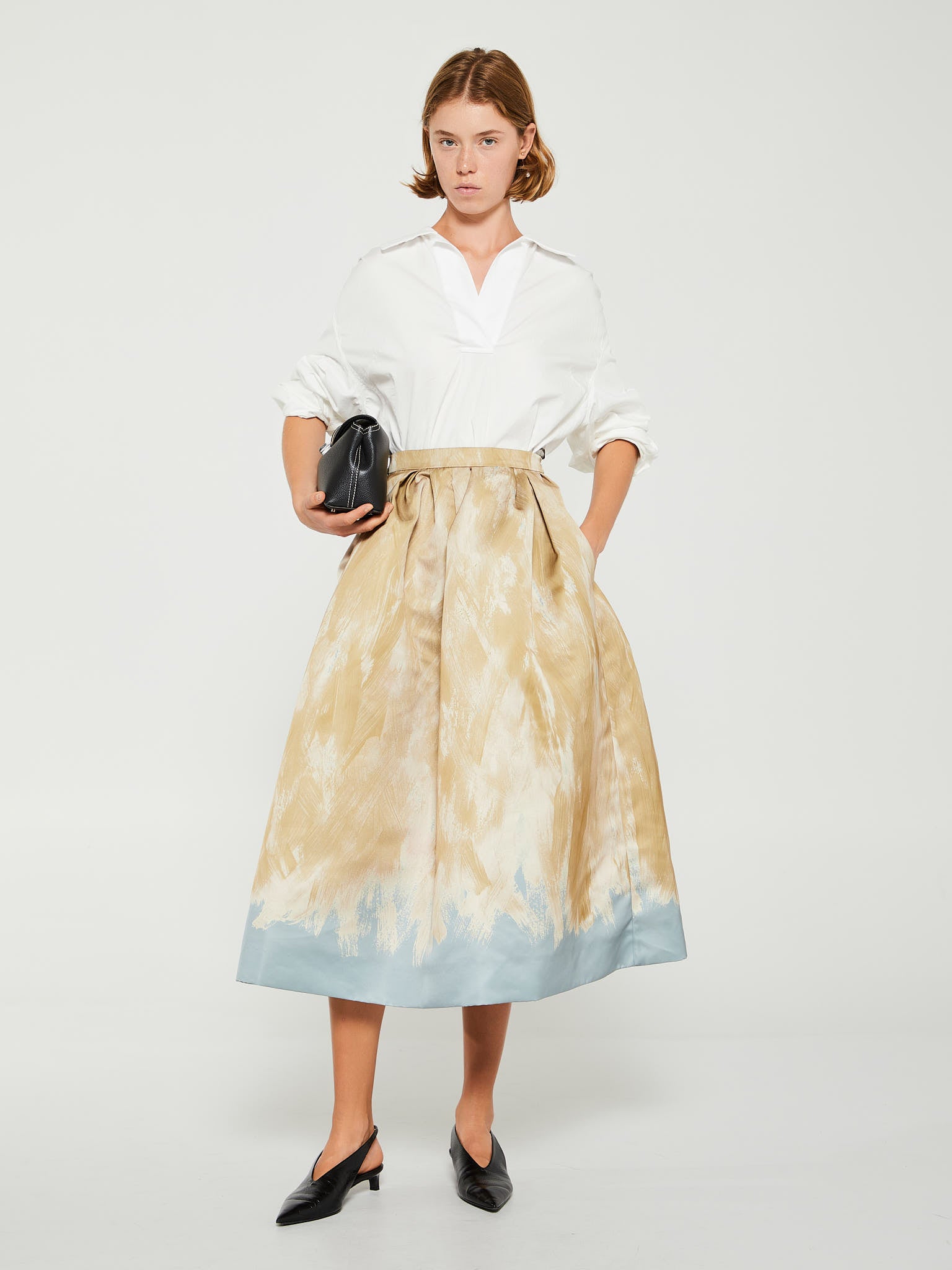 Dries Van Noten - Soni Bis Skirt in Beige