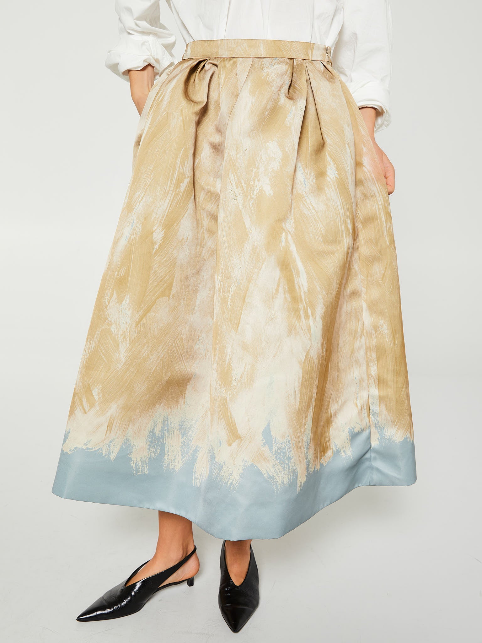 Dries Van Noten - Soni Bis Skirt in Beige