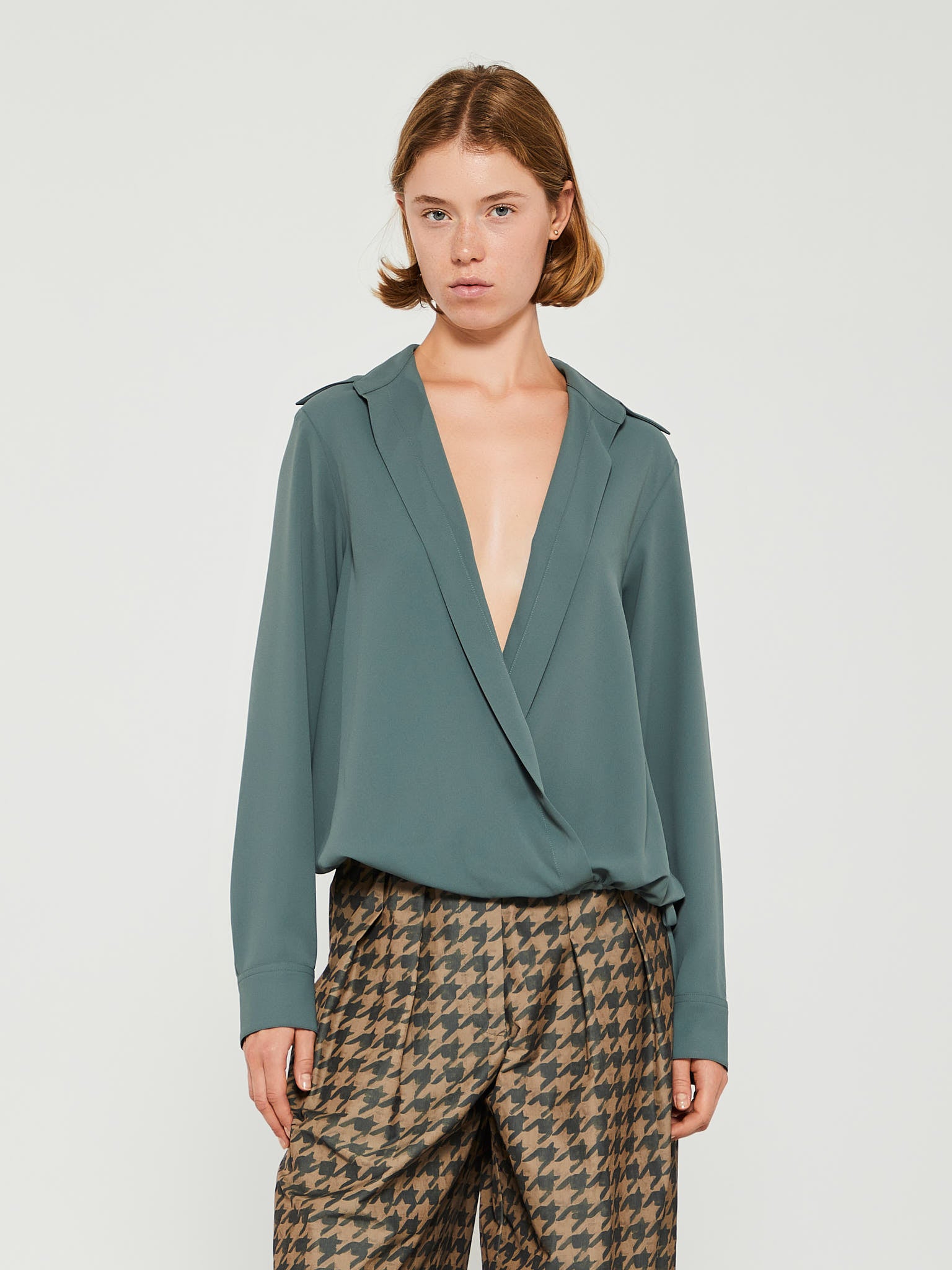 Dries Van Noten - Cedal Wrap Shirt in Raf