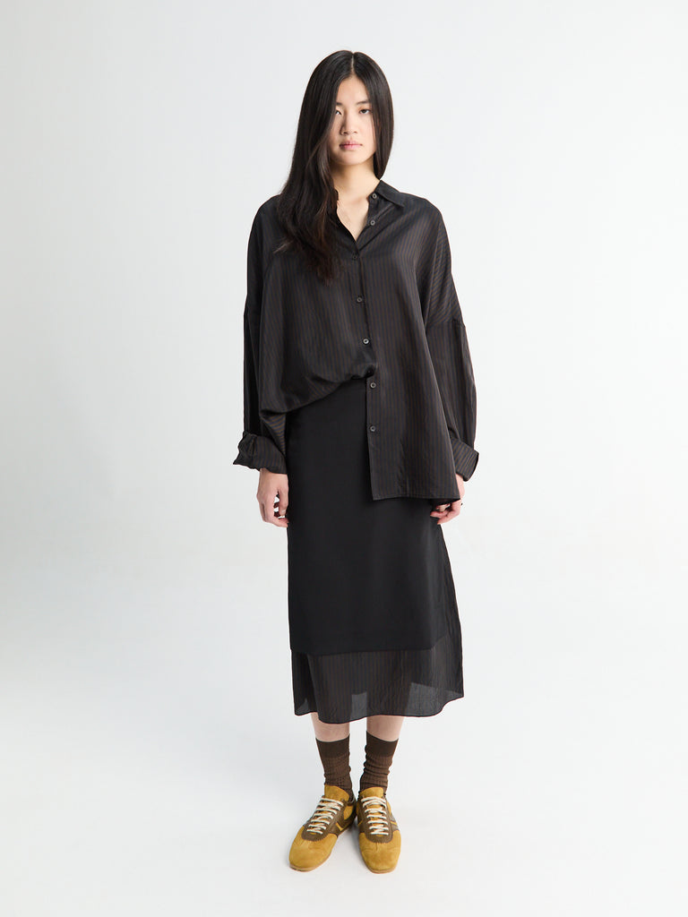 Dries Van Noten - Casia Shirt in Dark Brown
