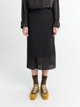 Dries Van Noten - Sorai 4096 W.W.Skirt Black in Black