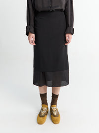 Dries Van Noten - Sorai 4096 W.W.Skirt Black in Black