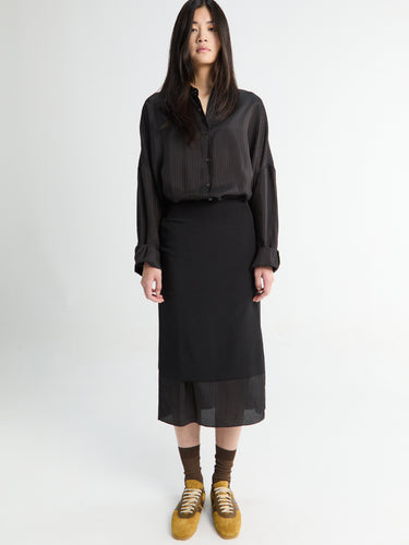 Dries Van Noten - Sorai 4096 W.W.Skirt Black in Black