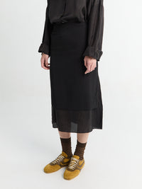 Dries Van Noten - Sorai 4096 W.W.Skirt Black in Black