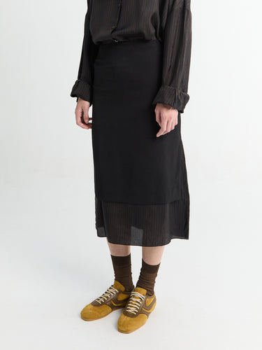 Dries Van Noten - Sorai 4096 W.W.Skirt Black in Black