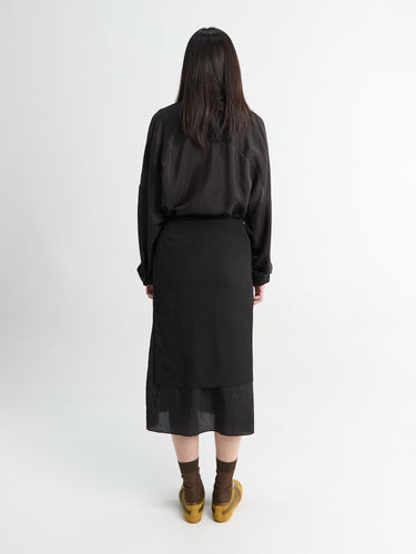 Dries Van Noten - Sorai 4096 W.W.Skirt Black in Black