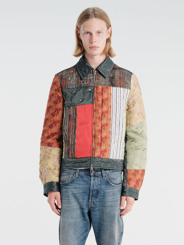 Dries Van Noten - Patchwork Panel Jacket in Dessin B