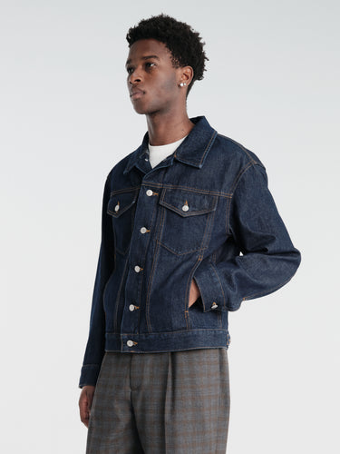 Dries Van Noten - Vuskin Den 4400 M.W.Jacket Ind in Indigo