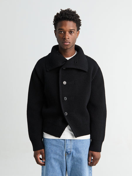 Dries Van Noten - Marino 4707 M.K.Cardigan Black in Black – Stoy