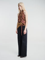 Dries Van Noten - Carfys Jacquard Wrap Top in Purple