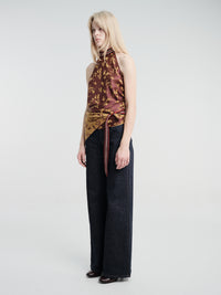 Dries Van Noten - Carfys Jacquard Wrap Top in Purple