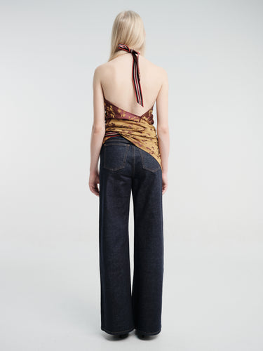 Dries Van Noten - Carfys Jacquard Wrap Top in Purple