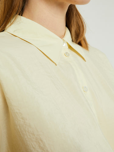 Lemaire - Straight Collar Twisted Shirt in Almond Milk