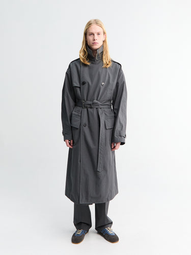 Dries Van Noten - Robert Long Coat in Dark Grey