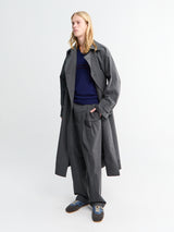 Dries Van Noten - Robert Long Coat in Dark Grey