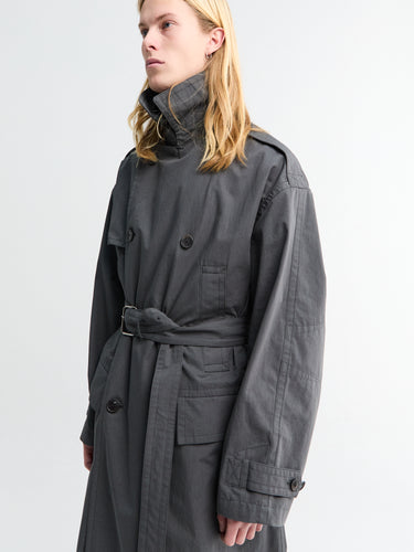 Dries Van Noten - Robert Long Coat in Dark Grey