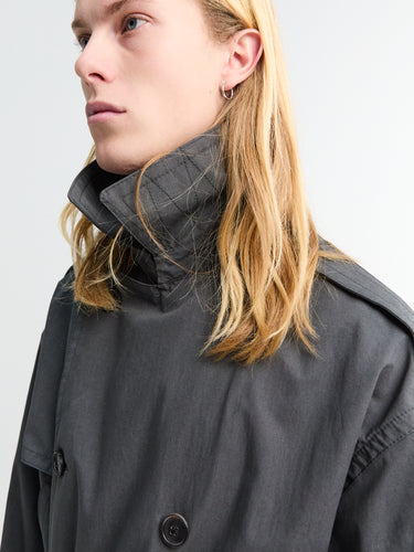 Dries Van Noten - Robert Long Coat in Dark Grey