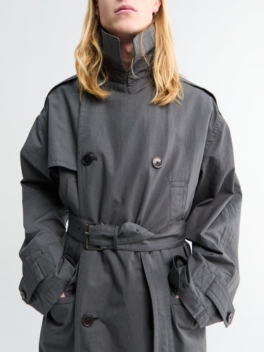 Dries Van Noten - Robert Long Coat in Dark Grey