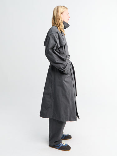 Dries Van Noten - Robert Long Coat in Dark Grey