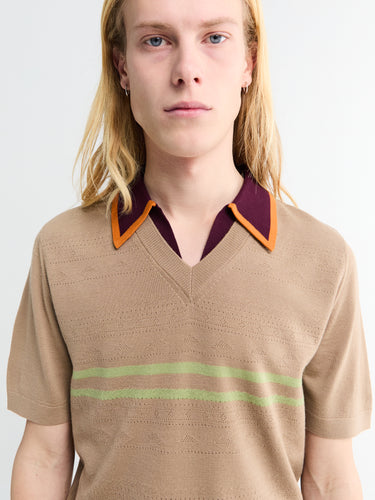 Dries Van Noten - Molar Polo in Camel