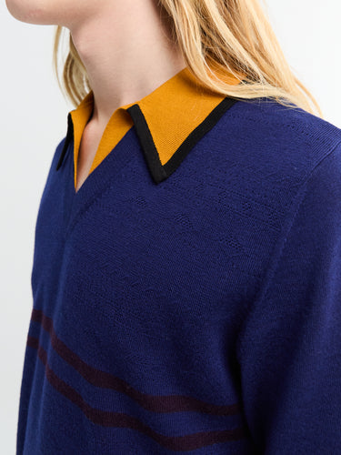 Dries Van Noten - Molar Polo in Blue