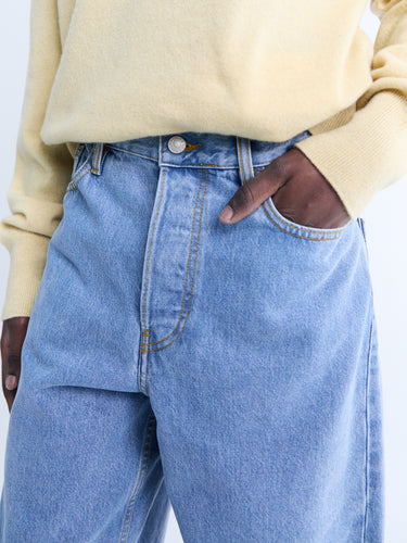 Dries Van Noten - 02050-PINE DEN 3384 M.W.PANTS in Light Blue