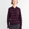 Dries Van Noten - Tuno Stripe Sweater in Dark Purple