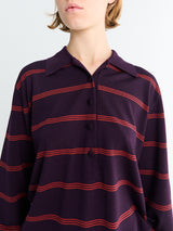Dries Van Noten - Tuno Stripe Sweater in Dark Purple