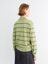Dries Van Noten - Tuno Stripe sweater in Olive