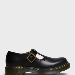 Dr Martens - Polley Shoes in Black Smooth