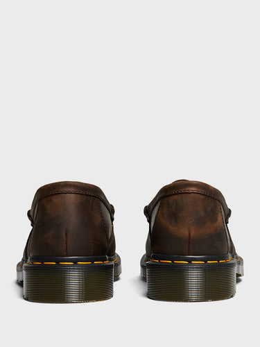 Dr. Martens - Penton Loafers in Dark Brown Crazy Horse