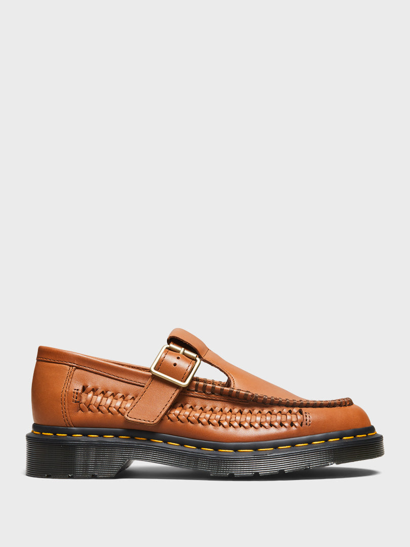 Dr Martens - Adrian T Bar Shoes in British Tan Classic Aniline