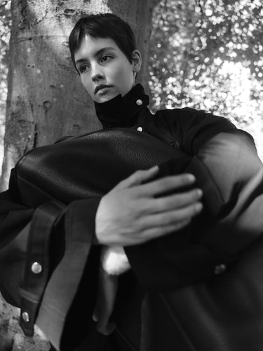 TOTEME - Oversized Trench Jacket in Black