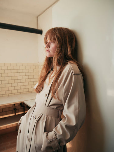 The Frankie Shop - Veyron Trench Coat in Cement