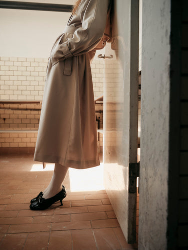 The Frankie Shop - Veyron Trench Coat in Cement
