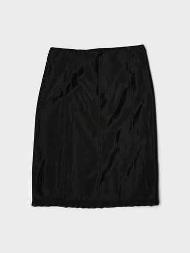 Dunst - H-Line Laced Midi Skirt in Black