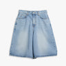 Dunst - Relaxed Bermuda Denim Shorts in Light Blue