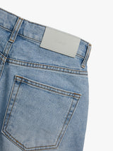 Dunst - Relaxed Bermuda Denim Shorts in Light Blue
