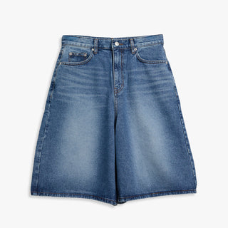 Dunst - Relaxed Bermuda Denim Shorts in Classic Blue