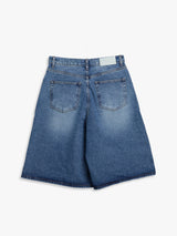 Dunst - Relaxed Bermuda Denim Shorts in Classic Blue