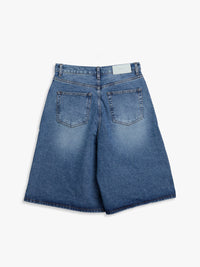 Relaxed Bermuda Denim Shorts in Classic Blue