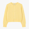 Dunst - Unisex Crewneck Knit Cardigan in Lemon Butter