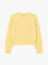 Dunst - Unisex Crewneck Knit Cardigan in Lemon Butter