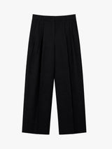 Dunst - Double Pleated Wide Tousers in Black