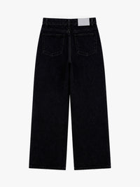 Dunst - Wide Jeans in Washed Black