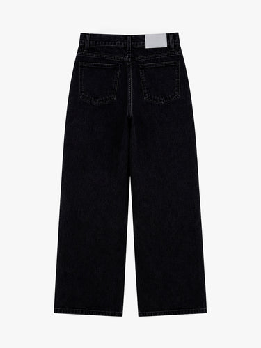 Dunst - Wide Jeans in Washed Black