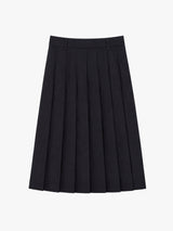 Dunst - Pleats Long Skirt in Charcoal Grey